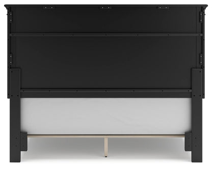 Lanolee - Panel Bed, Queen, Black