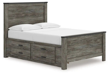 Frandern - Panel Bed, Full, Gray