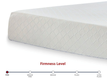 10 Inch Chime Memory Foam - Firm Memory Foam Mattress, Twin, White