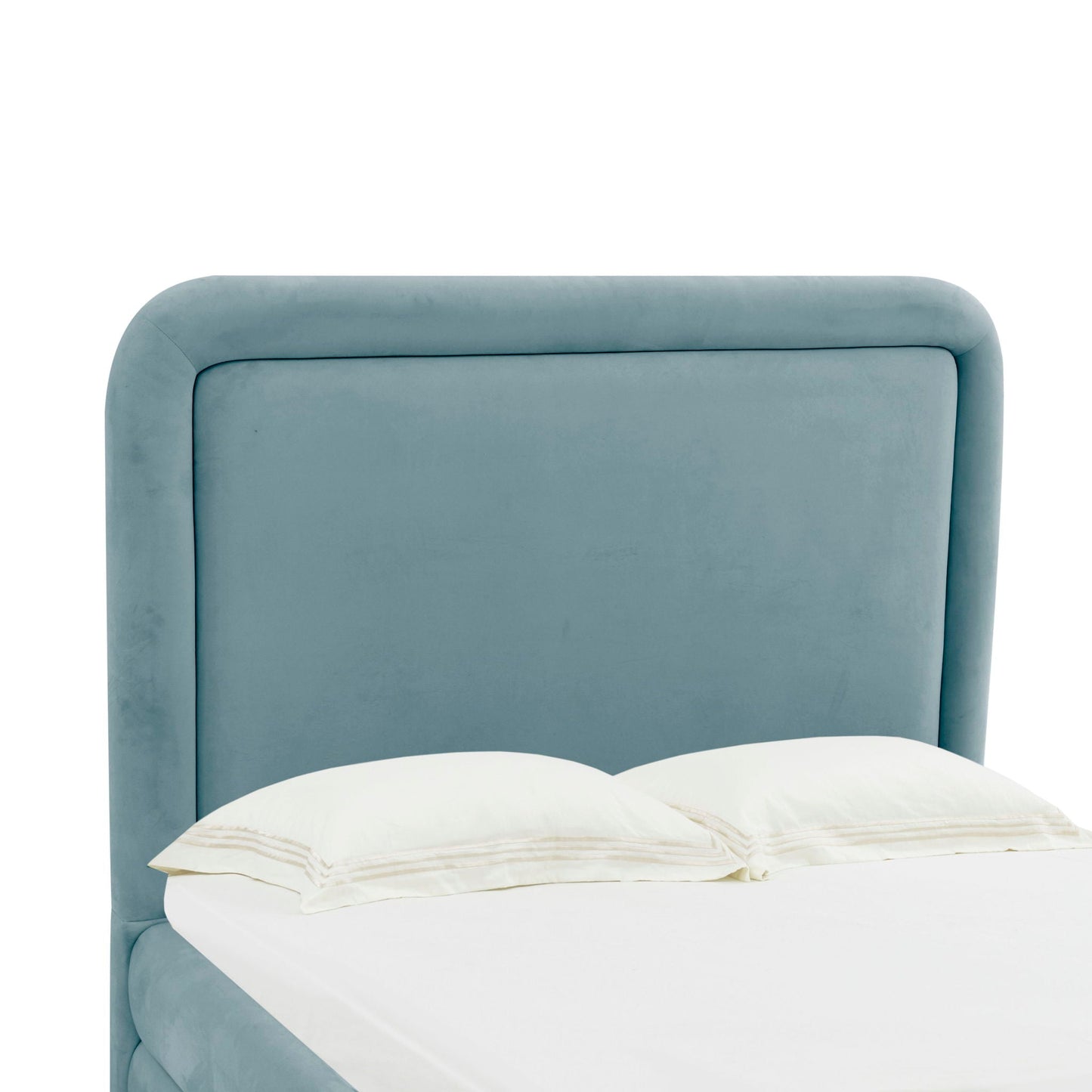 Briella - Velvet Bed, Full, Light Blue
