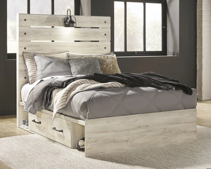 Cambeck - Panel Bed, Twin, Beige