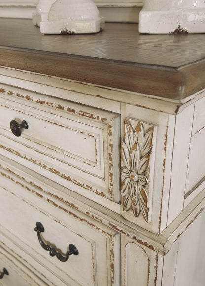 Realyn - Dresser, Mirror, White