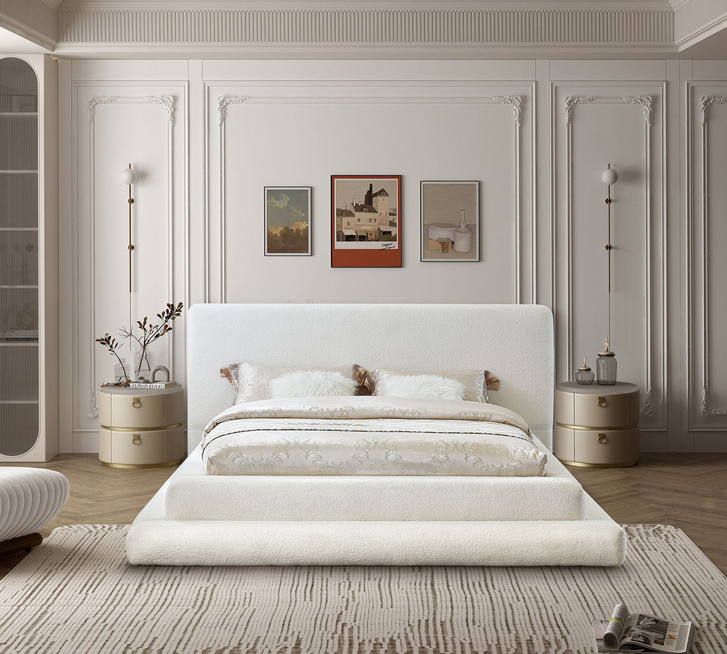 Dane - Bed, Full, Beige
