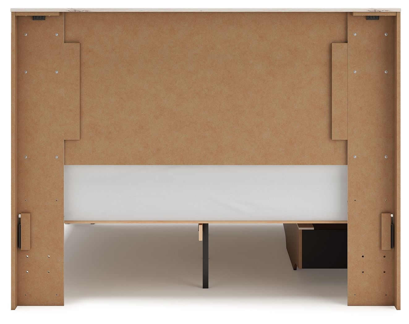 Lawroy - Panel Bed With Storage, Queen, Beige
