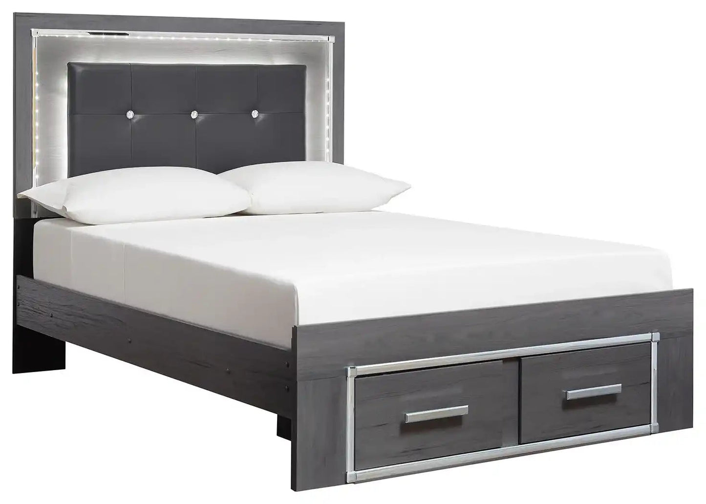 Lodanna - Panel Bed, Queen, Gray