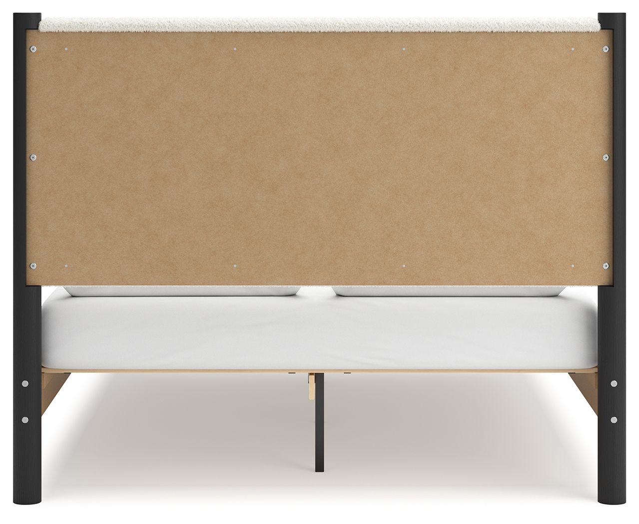 Cadmori - Upholstered Panel Bed, Queen, Beige