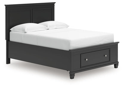 Lanolee - Panel Bed, Queen, Black