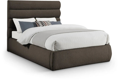 Adam - Boucle Fabric Bed With 52 Headboard