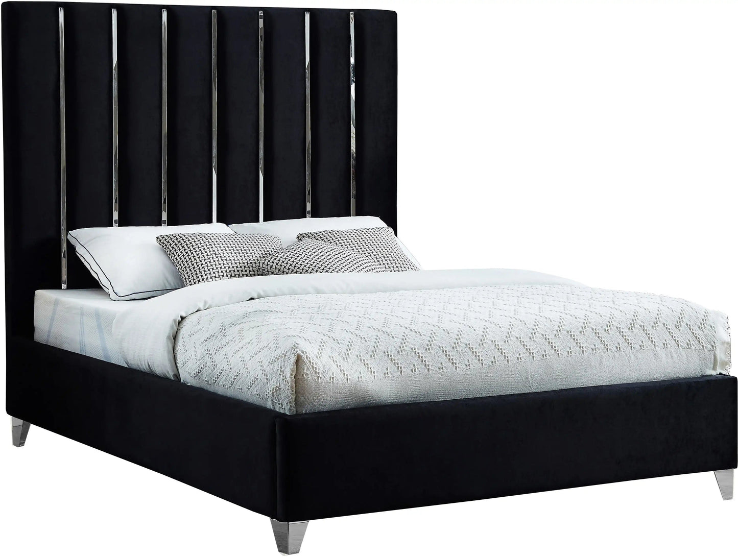 Enzo - Bed, Queen, Dark Gray