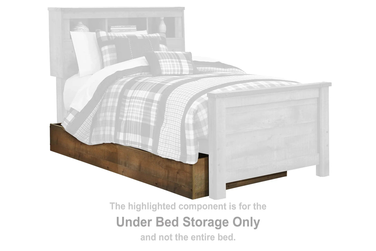 Trinell - Bookcase Storage Bed, Full, Dark Brown