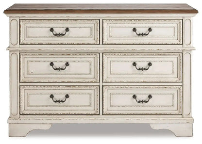 Realyn - Dresser, Mirror, White