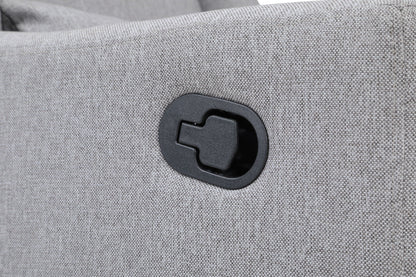 Pronto - Swivel Glider Recliner With Pillow, Dark Gray