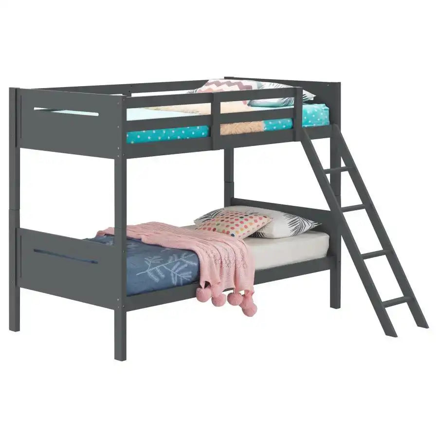 Littleton - Bunk Bed, Twin over Twin, Black