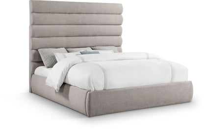 Adam - Linen Fabric Bed With 70.5 Headboard