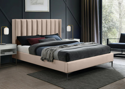 Nadia - Bed, Full, Beige
