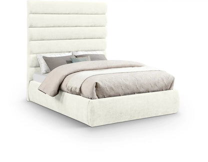 Adam - Chenille Fabric Bed With 70.5 Headboard