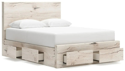 Lawroy - Panel Bed With Storage, Queen, Beige