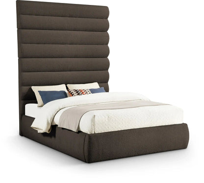 Adam - Boucle Fabric Bed With 89 Headboard