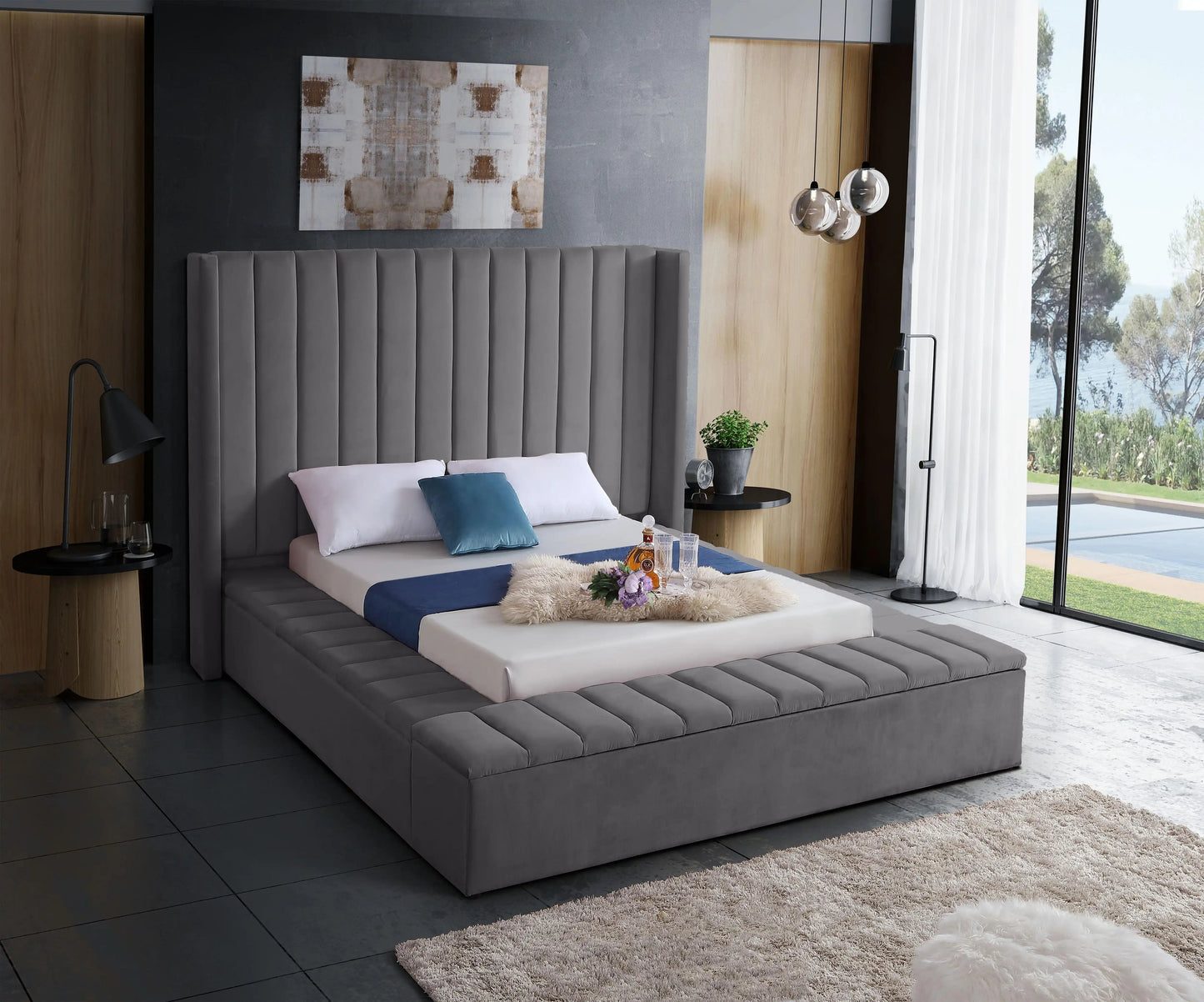 Kiki - Bed, King, Black