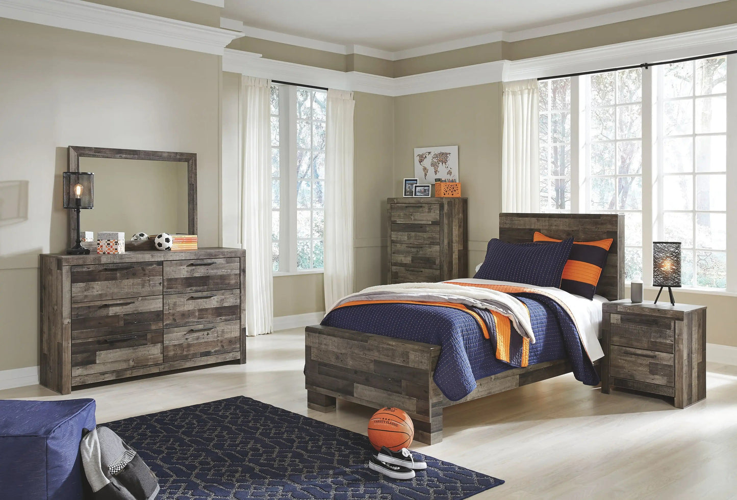 Derekson - Youth Panel Bedroom Set, Twin