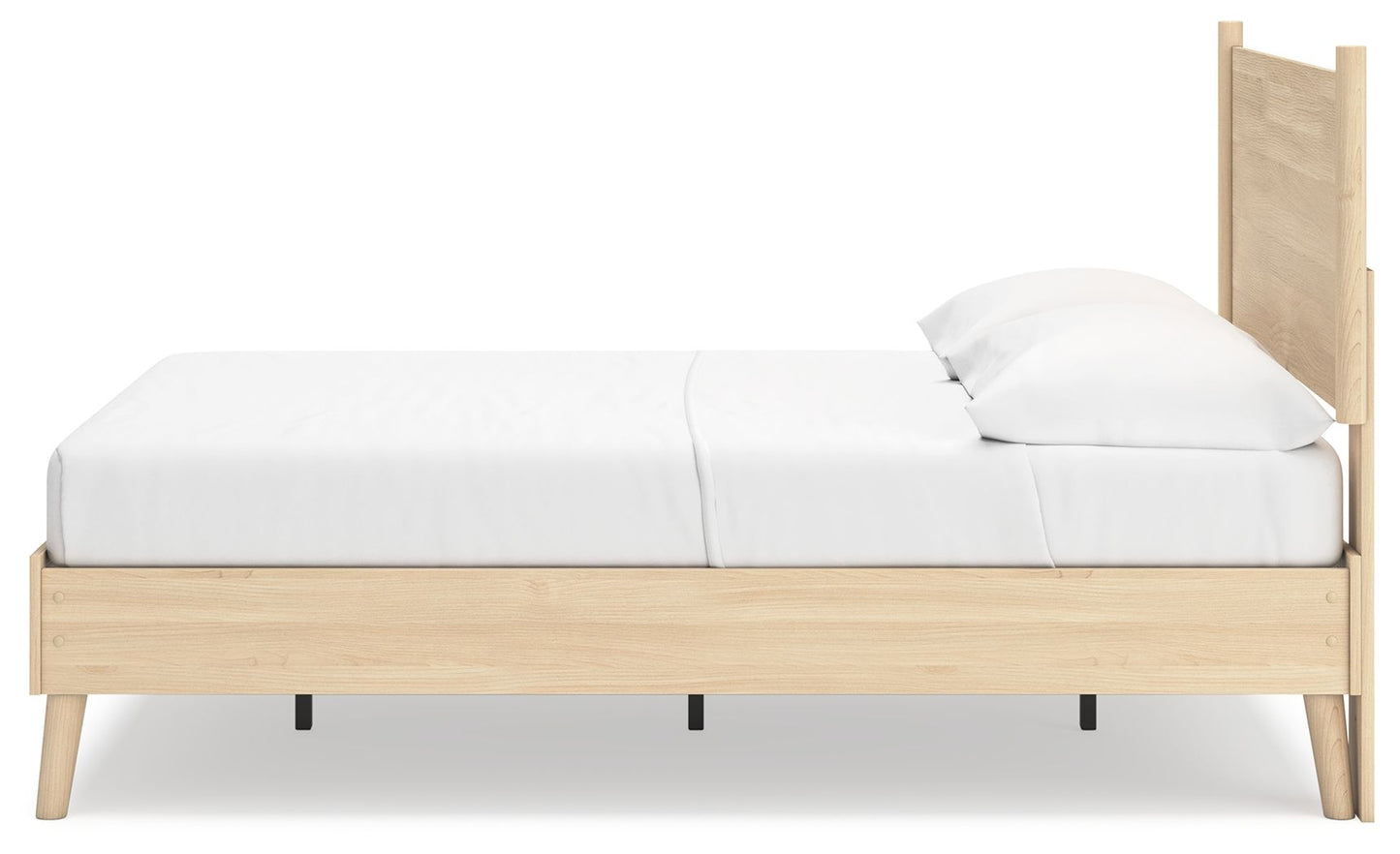 Cabinella - Platform Panel Bed, Queen, Beige