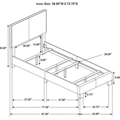 Dorian - Upholstered Panel Bed