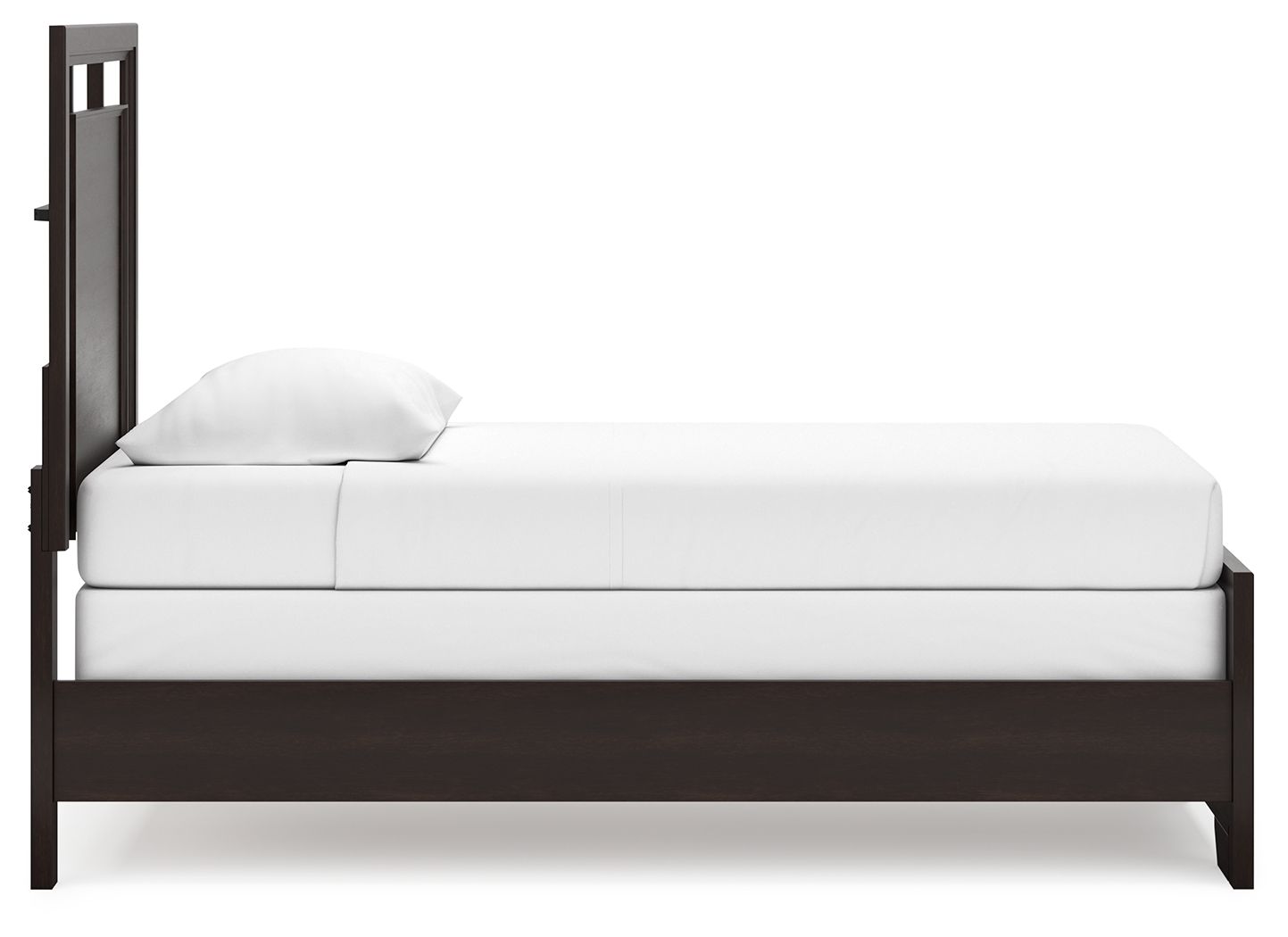 Covetown - Panel Bed, Queen, Dark Brown