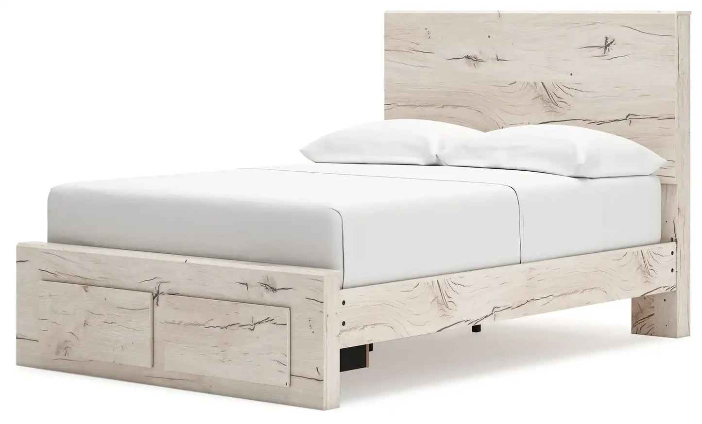 Lawroy - Panel Bed With Storage, Queen, Beige