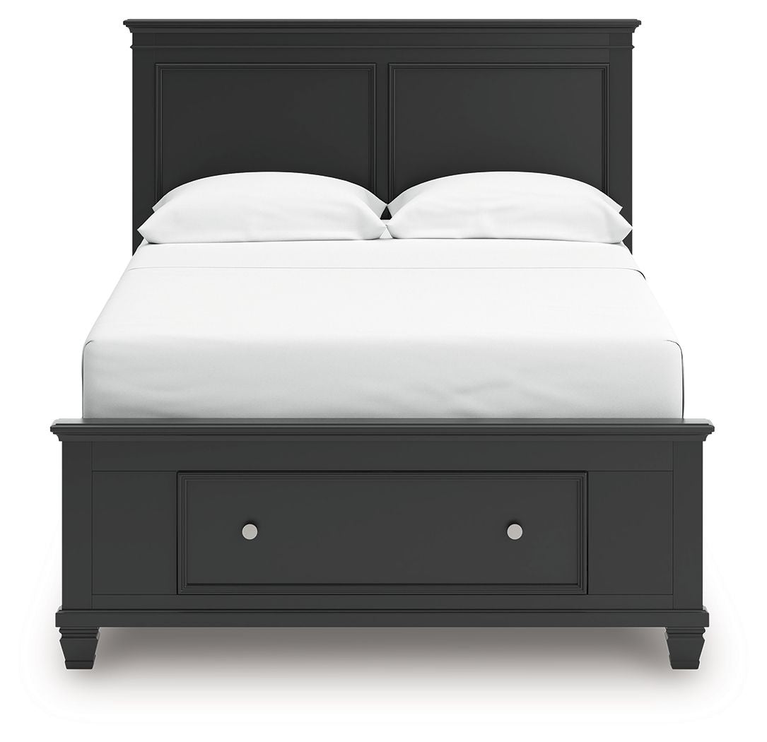 Lanolee - Panel Bed, Queen, Black