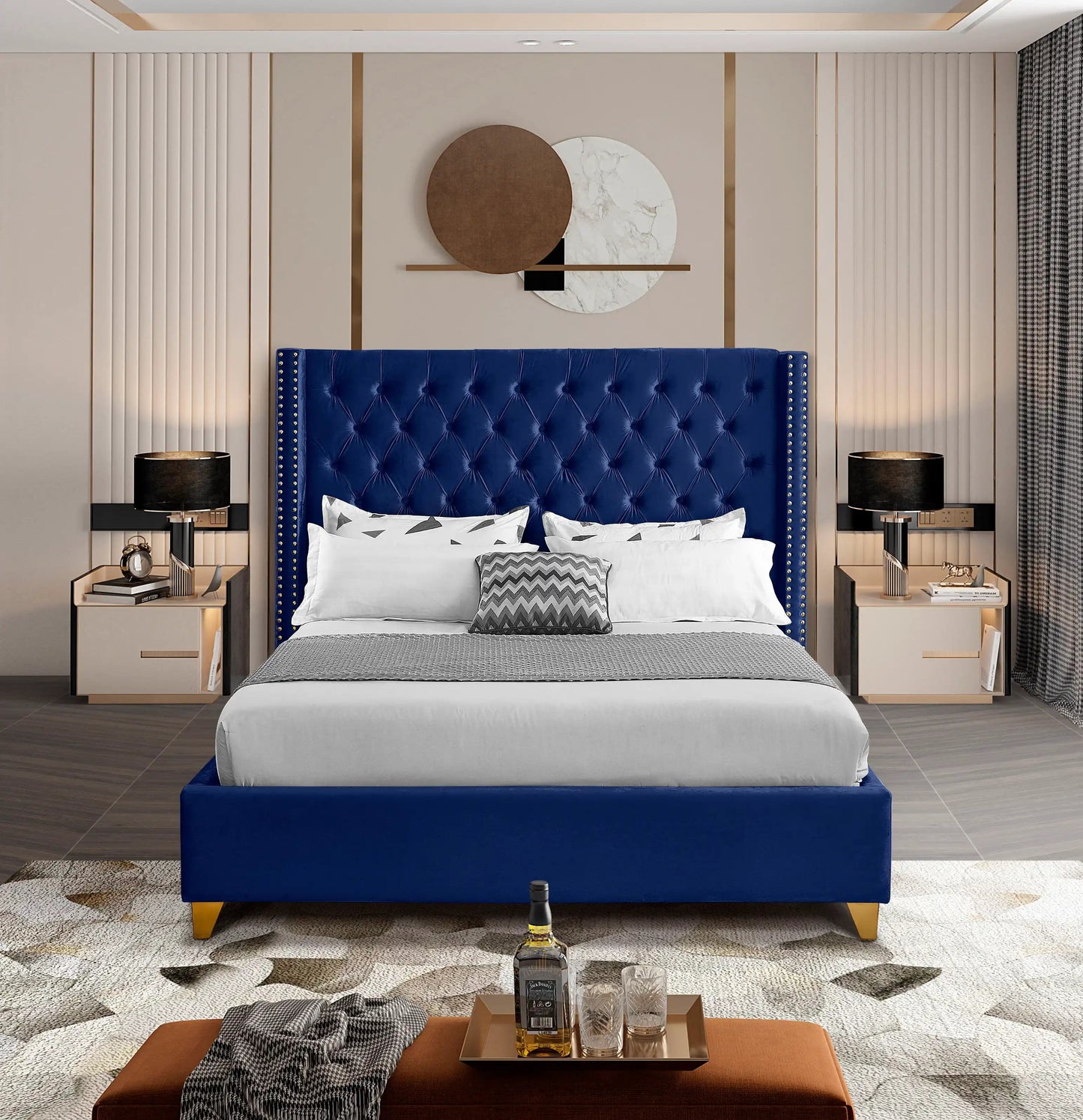 Barolo - Bed, Twin, Blue