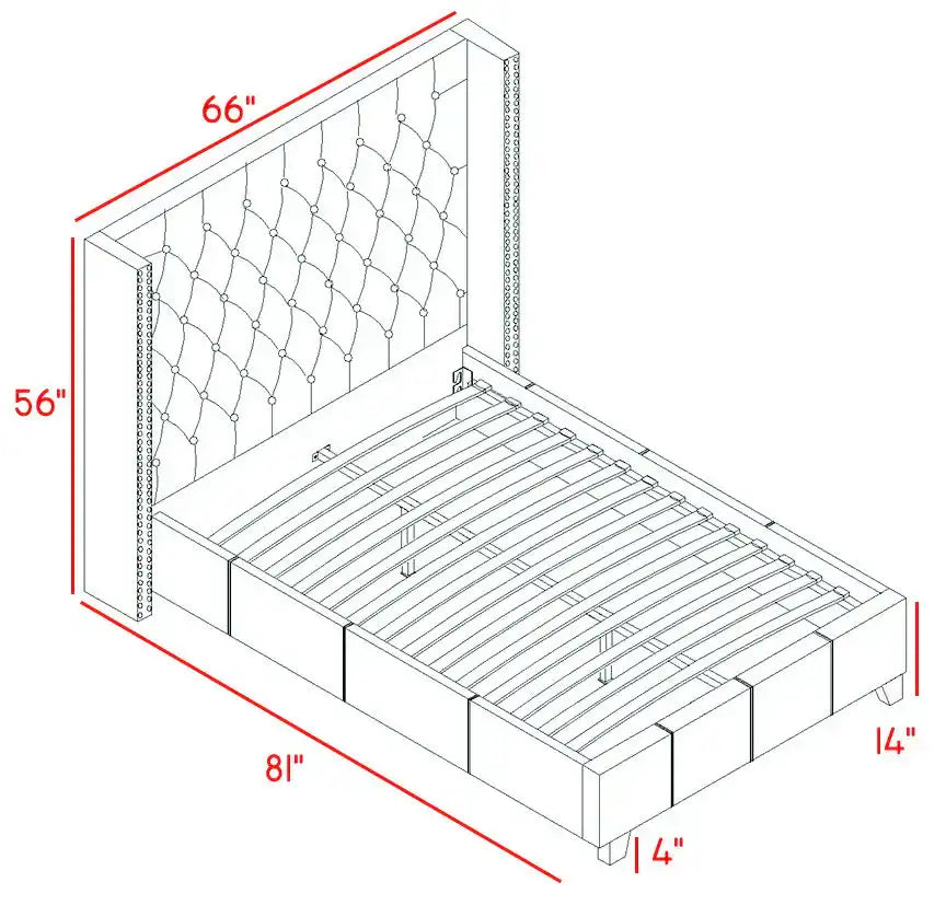 Ashton - Bed, Queen, Beige