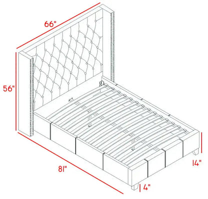 Ashton - Bed, Queen, Beige