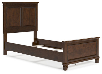 Danabrin - Panel Bedroom Set, Dark Brown