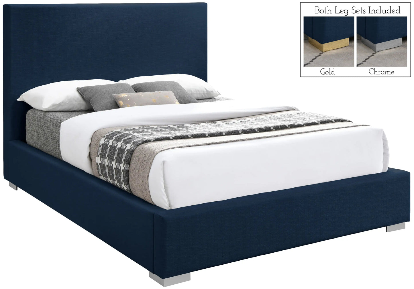Crosby - Bed, Full, Beige