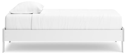 Hallityn - Platform Bed, Twin, White