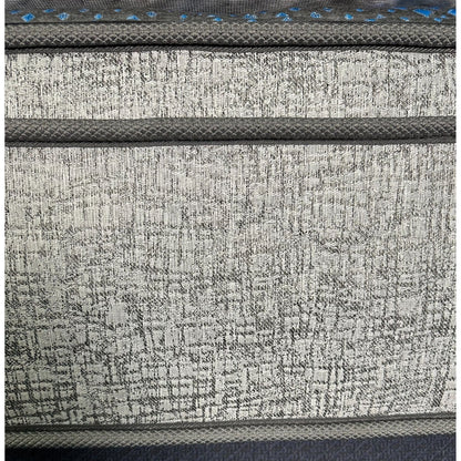 Comfort Care - 10 Twin Extra Long, Hybrid Euro Top Mattress Plush Comfort - Gray / Blue