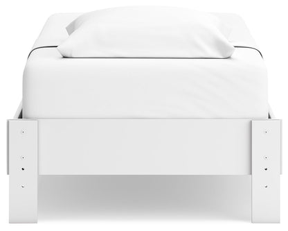 Hallityn - Platform Bed, Twin, White