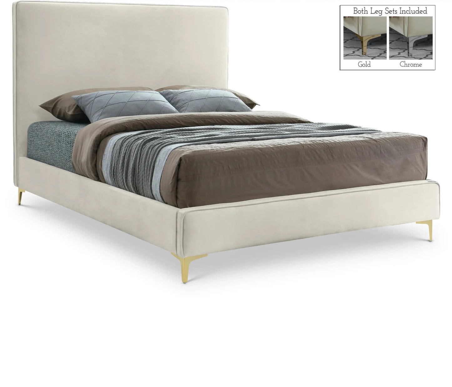 Geri - Bed, Full, Beige