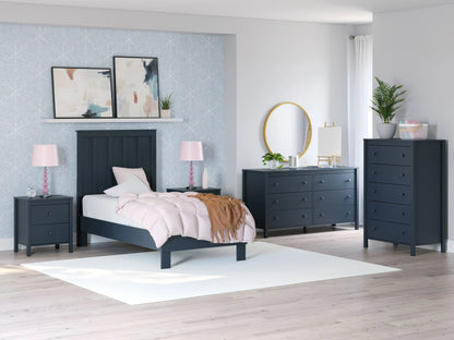 Simmenfort - Platform Bedroom Set, Blue
