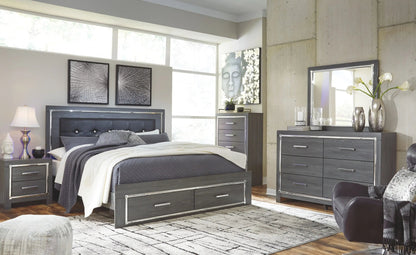 Lodanna - Panel Bed, Queen, Gray