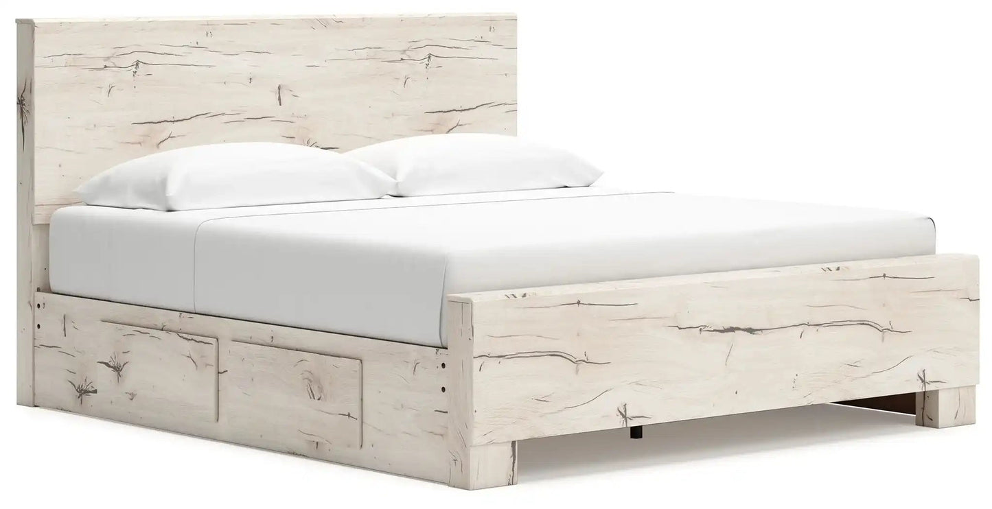 Lawroy - Panel Bed With Storage, Queen, Beige