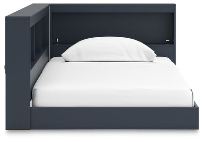 Simmenfort - Bookcase Storage Bed, Twin, Blue
