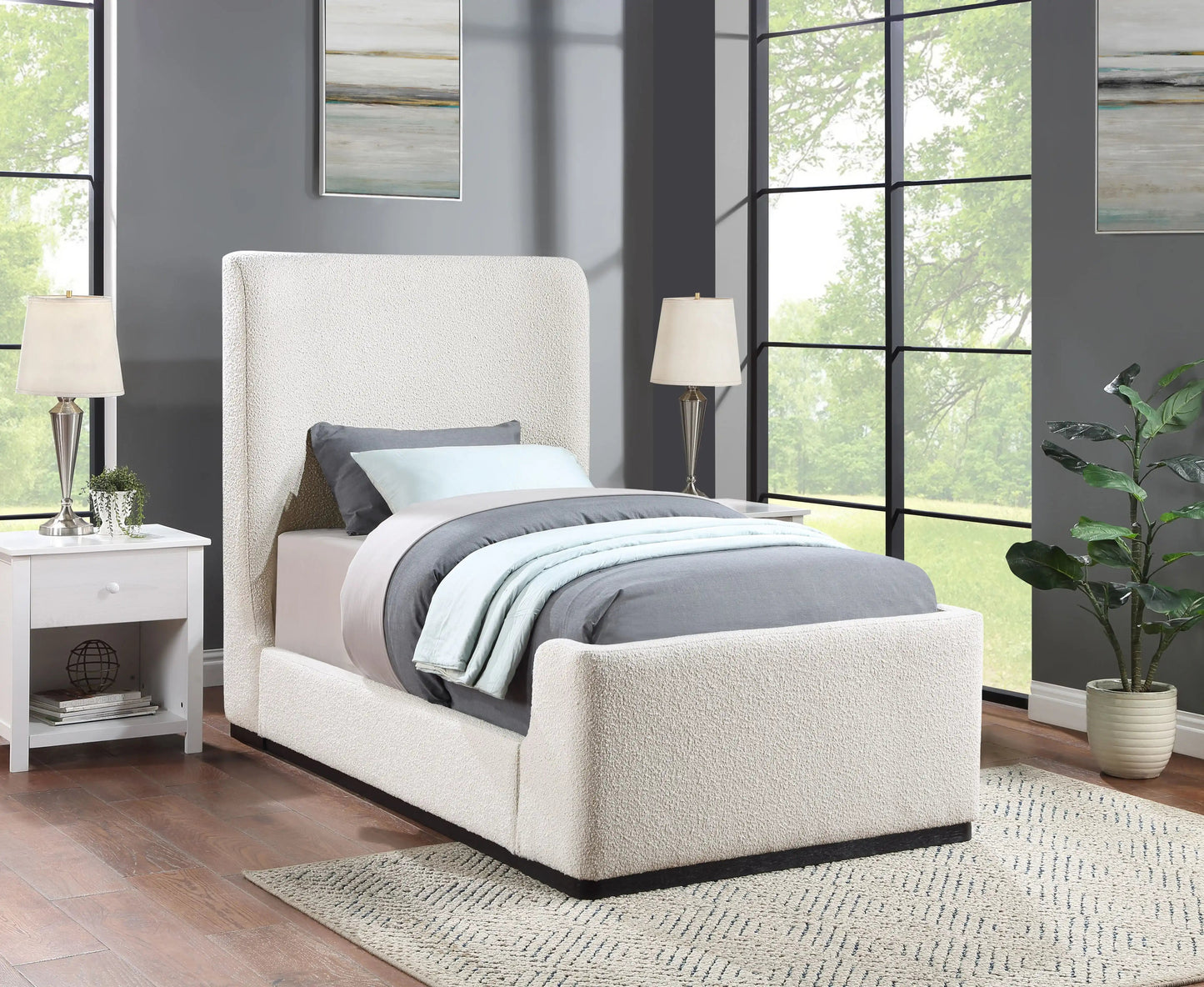 Oliver - Bed, Twin, Beige