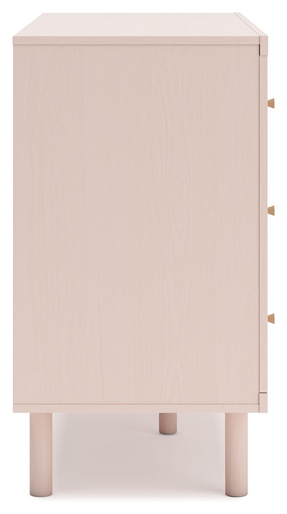 Wistenpine - Six Drawer Dresser - Blush