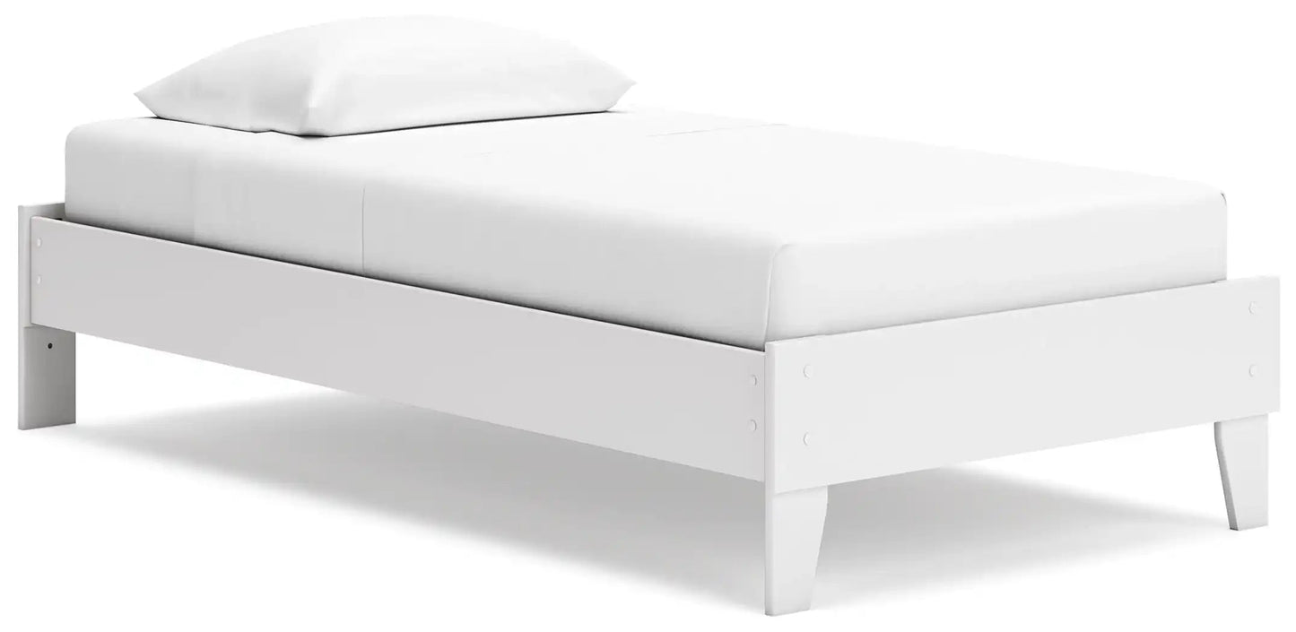 Socalle - Platform Bed, Twin, White