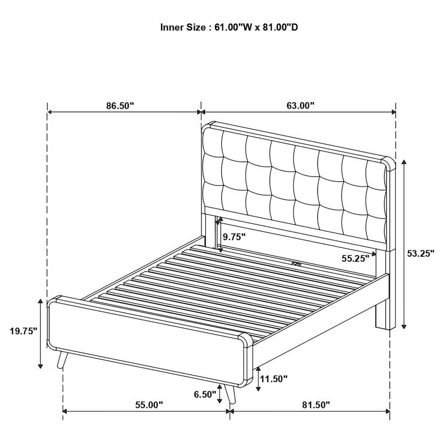 Robyn - Wood Panel Bed
