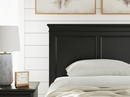 Lanolee - Panel Bed, Queen, Black