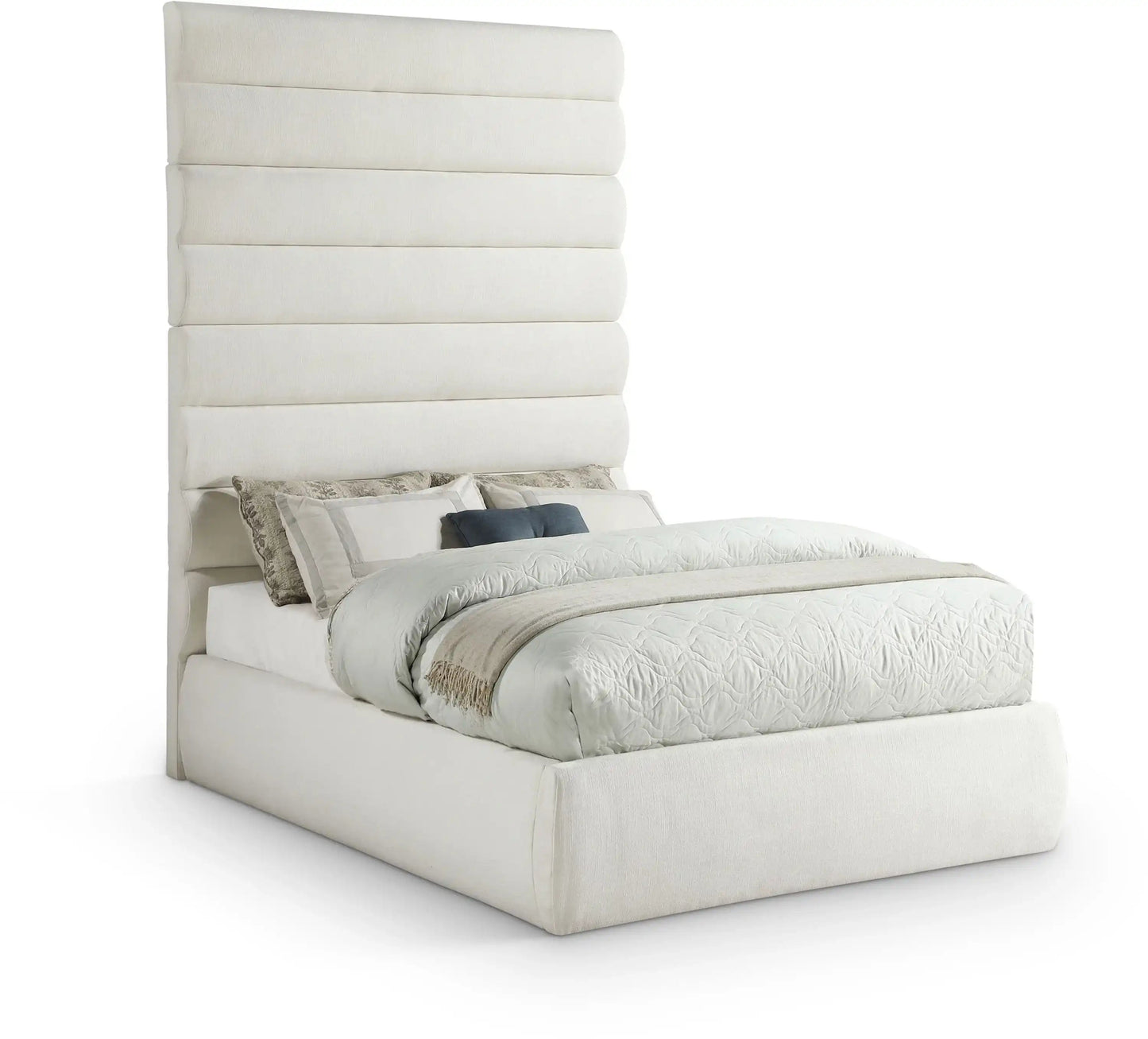 Adam - Linen Fabric Bed With 89 Headboard