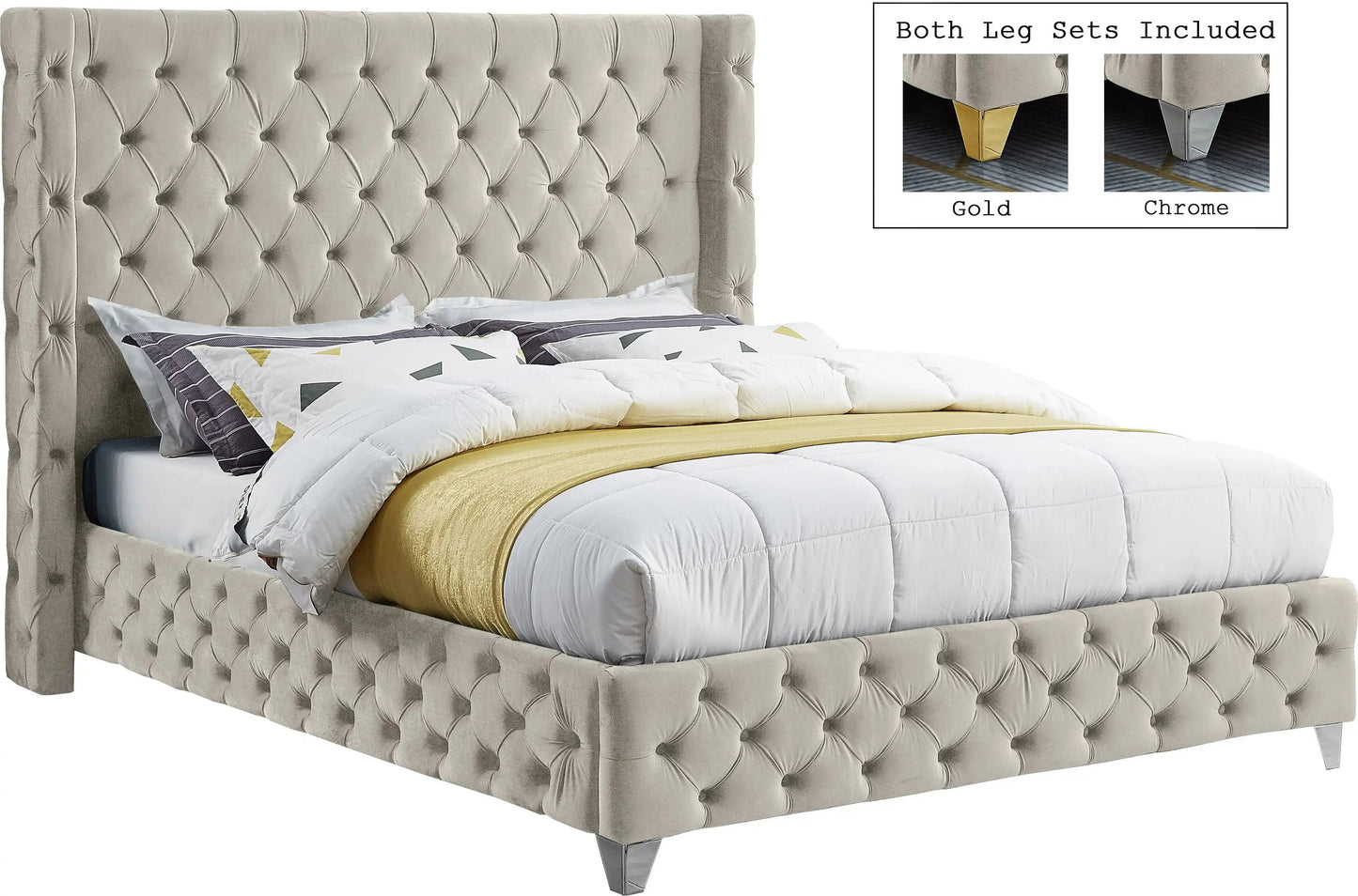 Savan - Bed, Queen, Beige