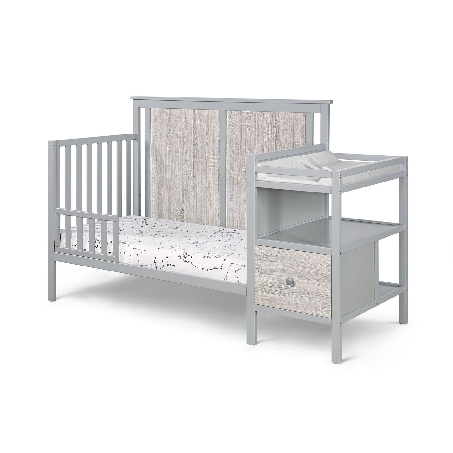 Connelly - 4-in-1 Crib and Changer Combo, White